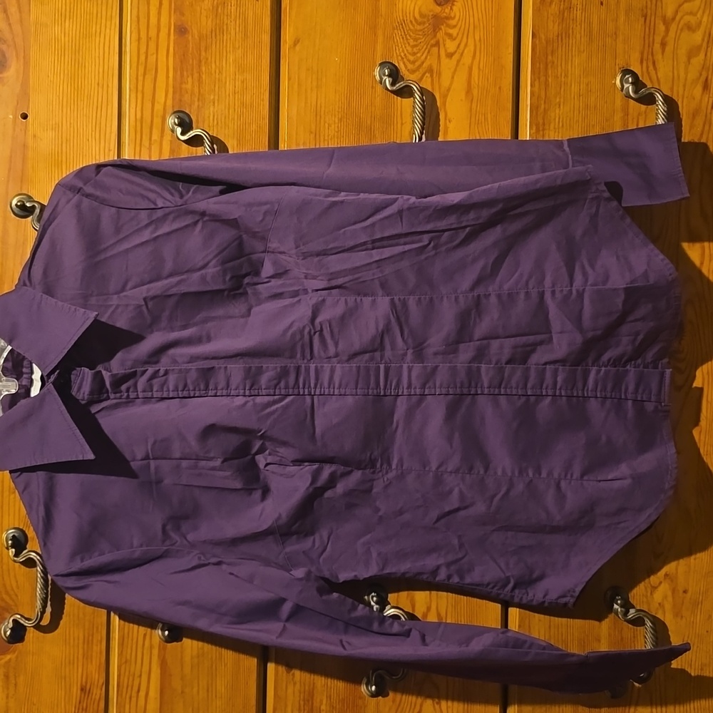 NY&CO Button down blouse, Size Small, Purple